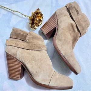 Rag and bine leather suede boots